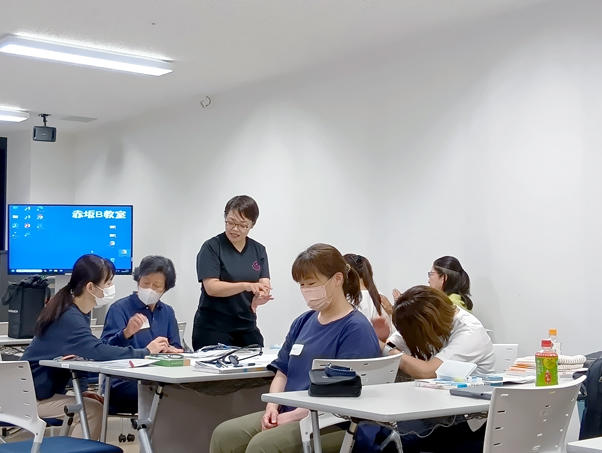 在宅フィジカルアセスメント在宅・がん・感染CNSコース授業の様子1